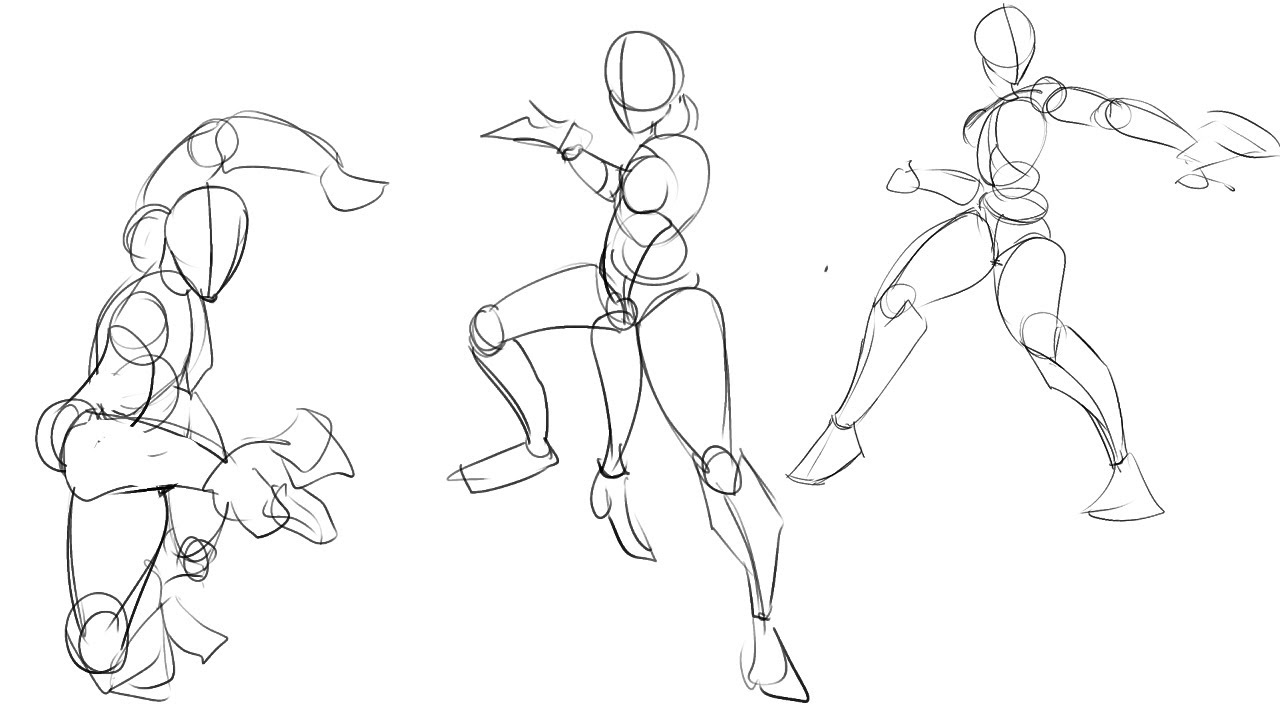 ArtStation - Dynamic Poses Practice